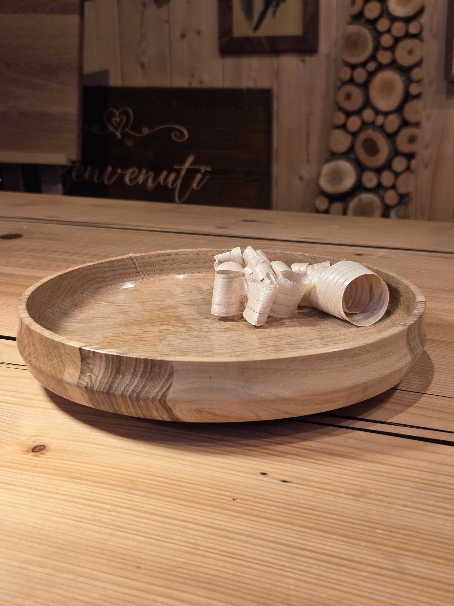 Ciotola in rovere e beli