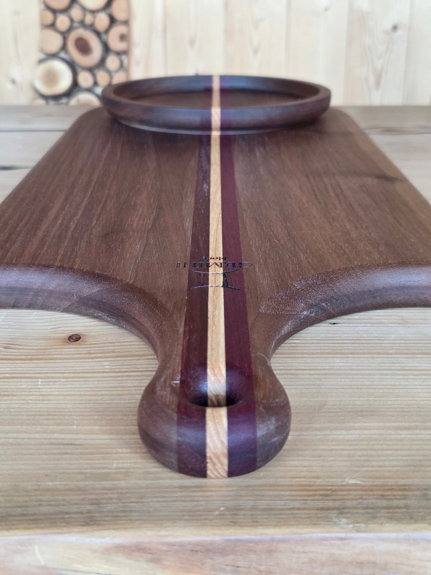 Collezione "Gemini" - tagliere da portata con ciotola