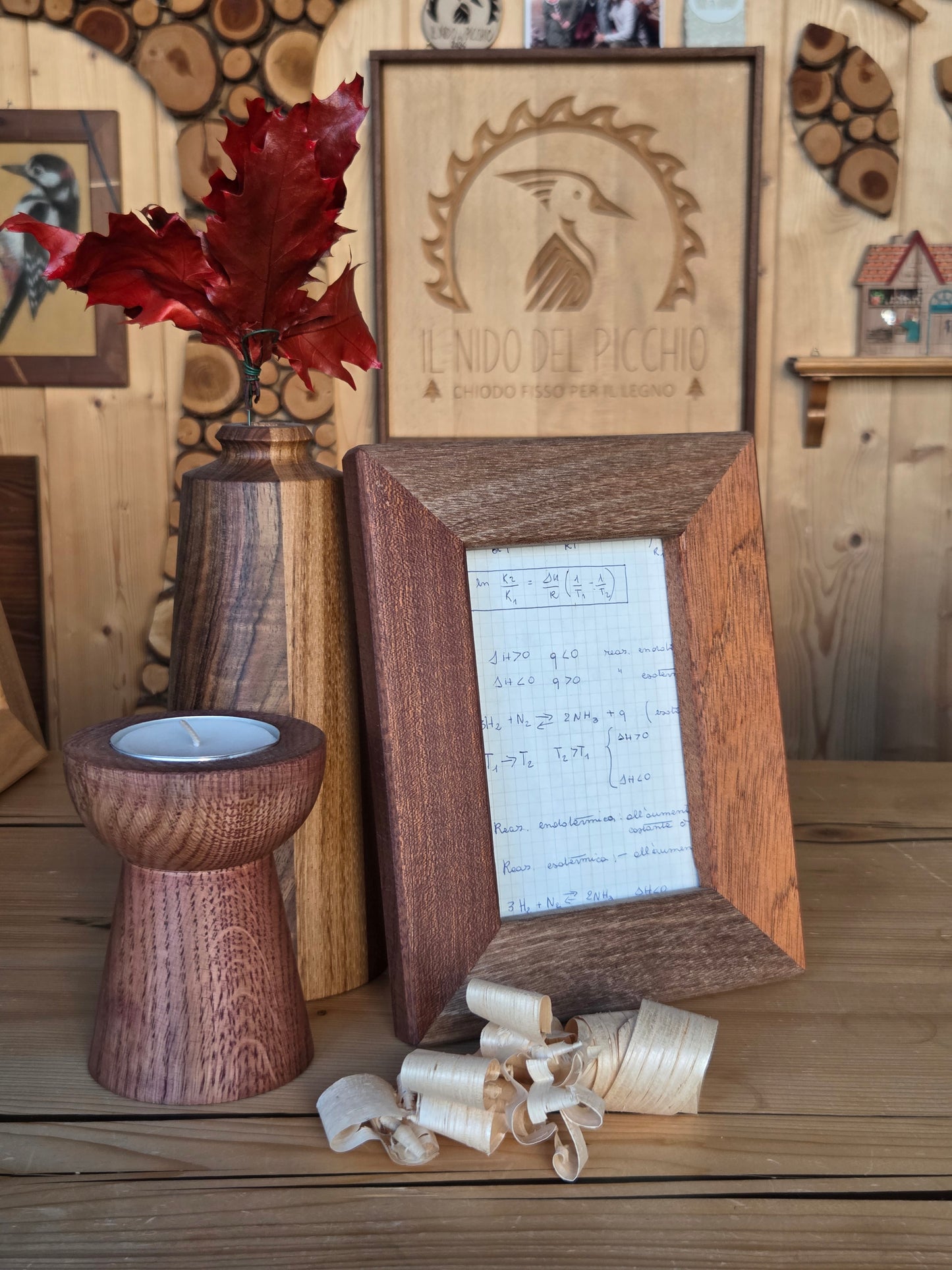 Cornice portafoto in mogano