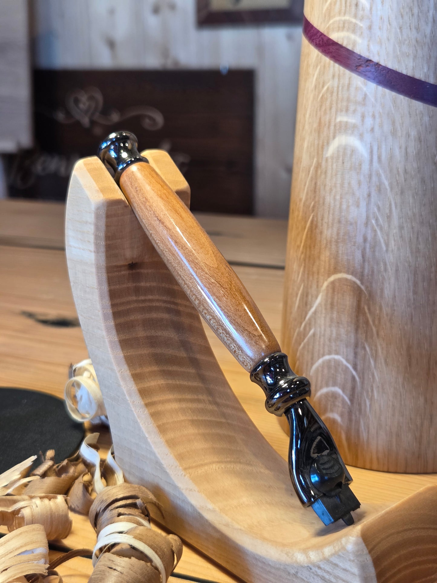 Manico rasoio in ciliegio