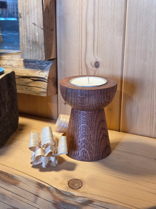 Portacandela in rovere