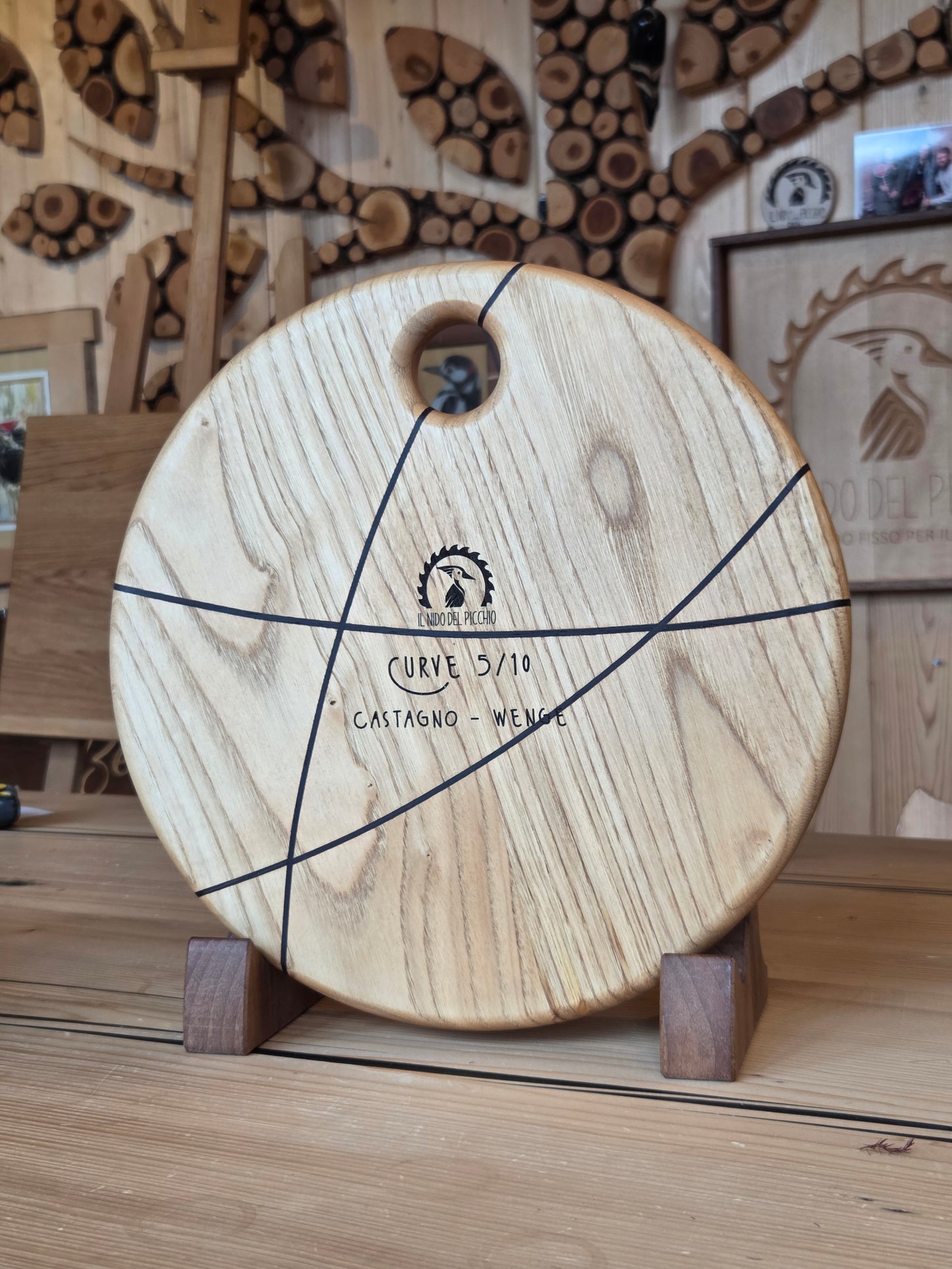 Taglieri rotondi serie "Curve"