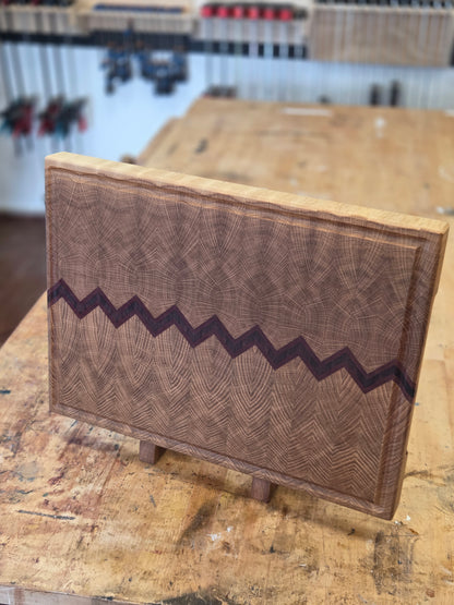 Tagliere end-grain a spina di pesce 40x50