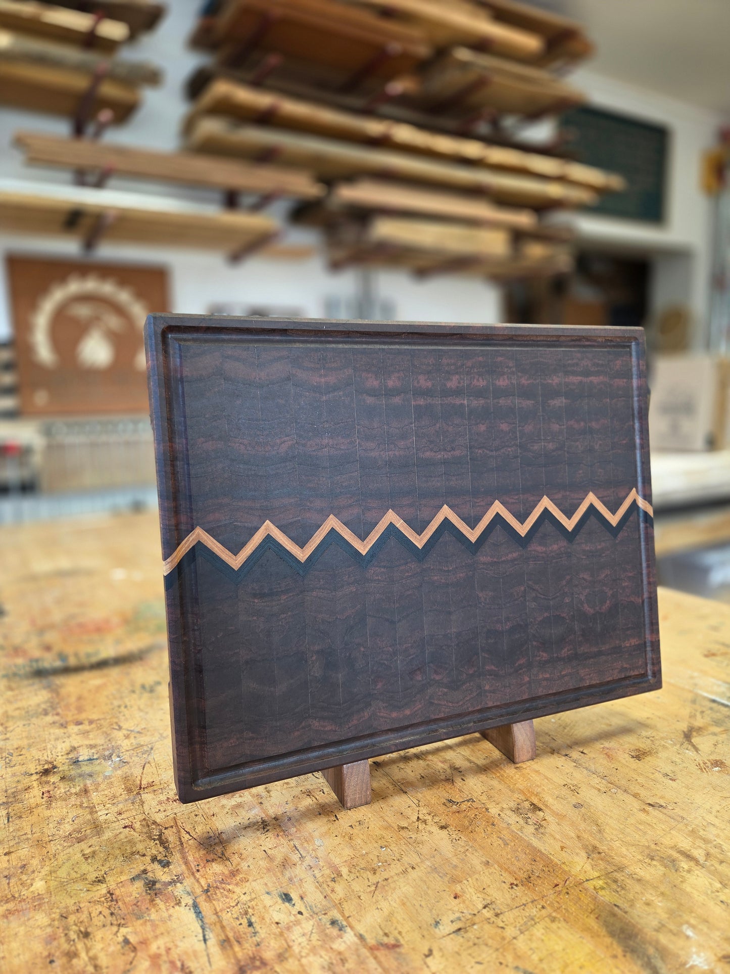 Tagliere zig-zag in beli 40x50