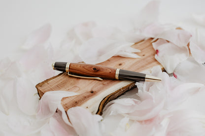 Gatby Roller in legno di rosa banksiae