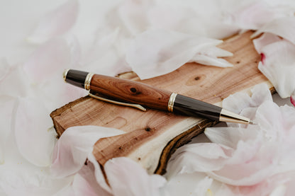Gatby Roller in legno di rosa banksiae